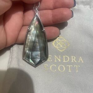 Kendra Scott Iridescent Silver Necklace
